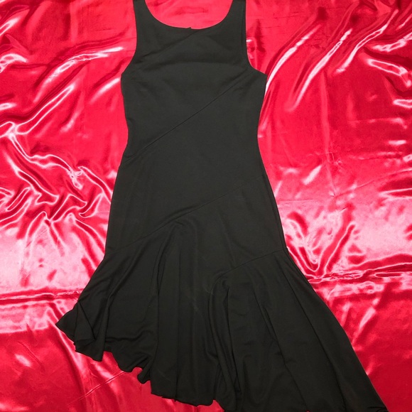 Express Sleeveless Asymmetrical Black Dress - Picture 8 of 8